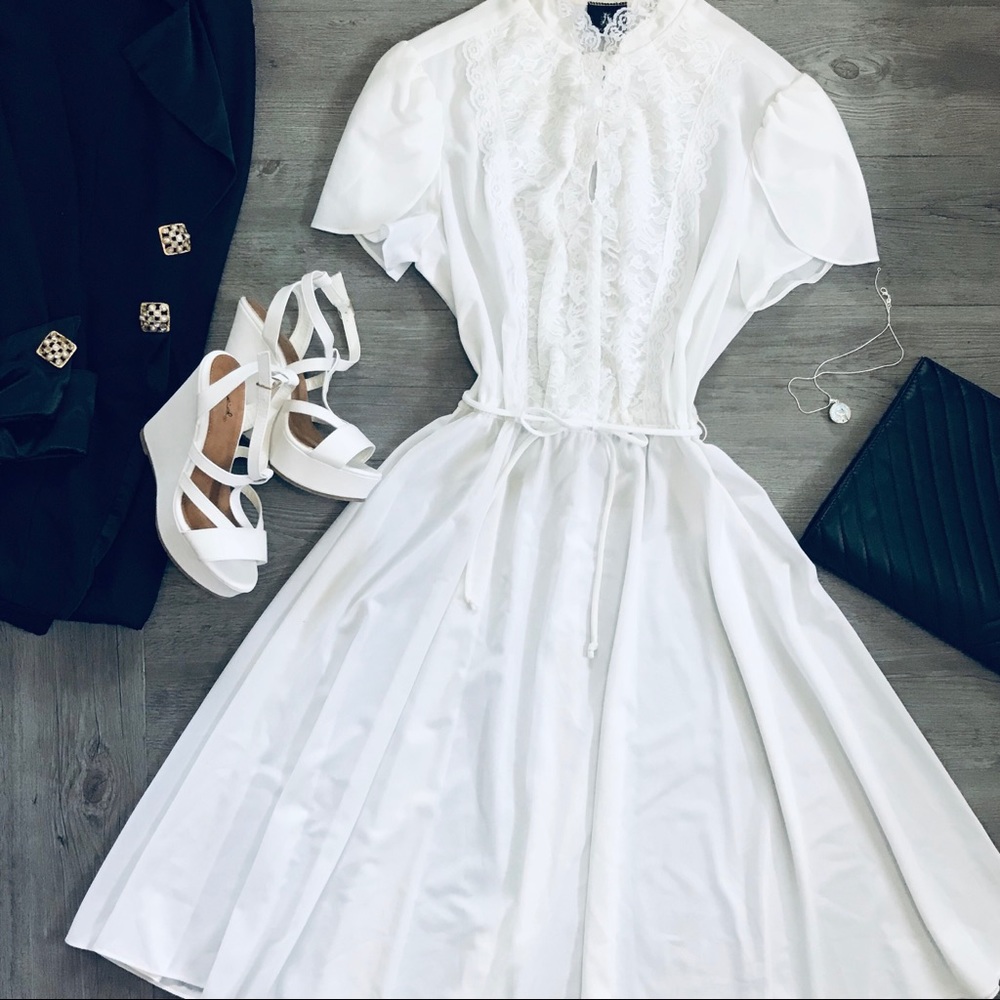 COPY - Mareé París inspired vintage lace White dress